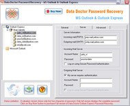 Outlook Lost Password Recovery Tool screenshot